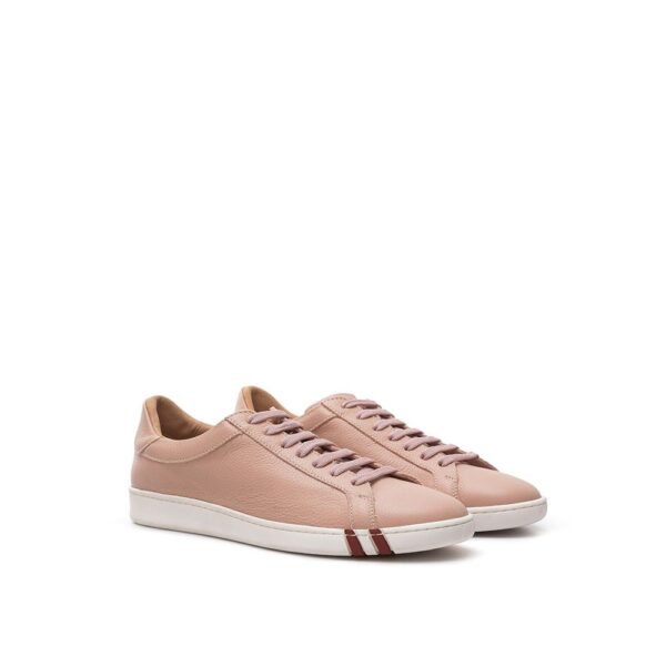 Bally Pink Leather Sneaker - Image 4