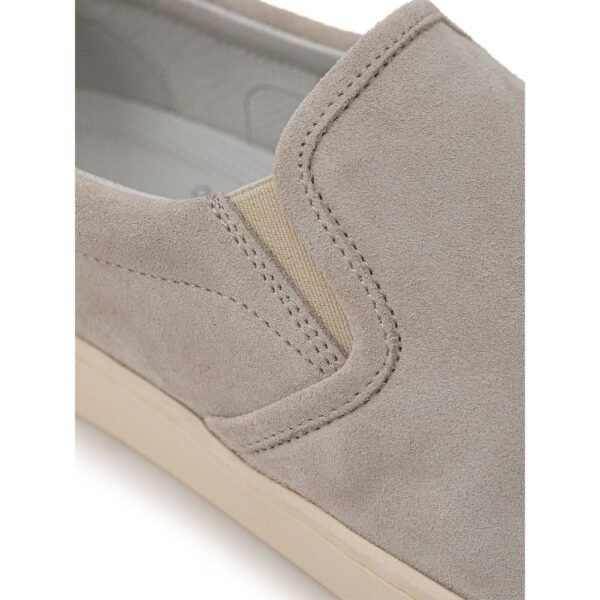 Brunello Cucinelli Gray Leather Sneaker - Image 4