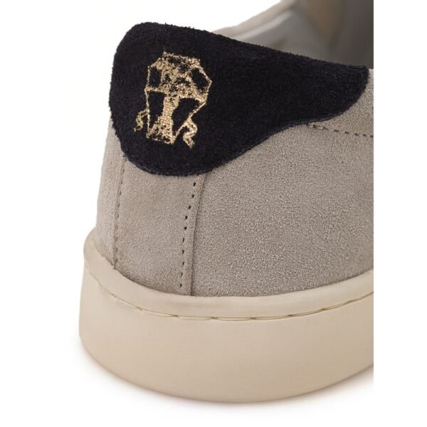 Brunello Cucinelli Gray Leather Sneaker - Image 5