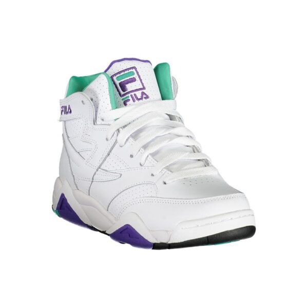 Fila Chic White Laced Sports Sneakers with Contrast Accents - Image 2