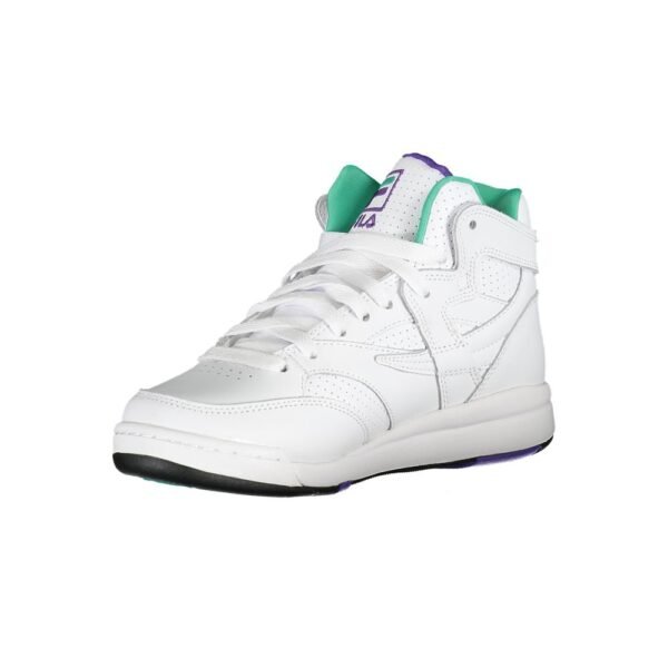 Fila Chic White Laced Sports Sneakers with Contrast Accents - Image 3
