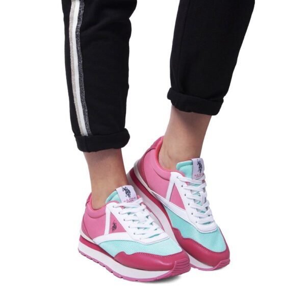 U.S. POLO ASSN. Pink Polyester Women Sneaker - Image 3