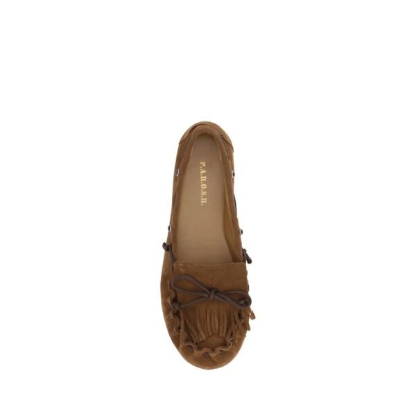 P.A.R.O.S.H. Suede leather Loafers with fringes - Image 4