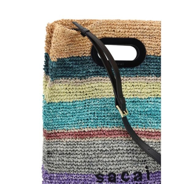 Sacai Raffia Handbag - Image 4