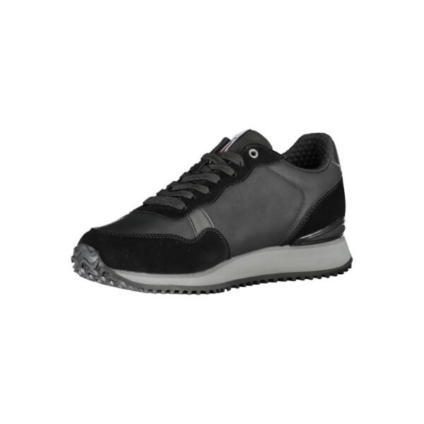 Napapijri Sleek Black Contrast Lace Sneakers - Image 2