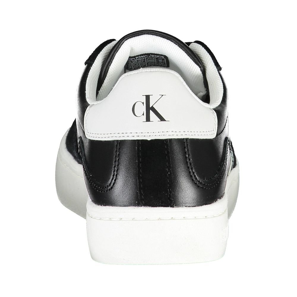Calvin Klein Sleek Black Lace-Up Sneakers With Contrast Details - Image 2