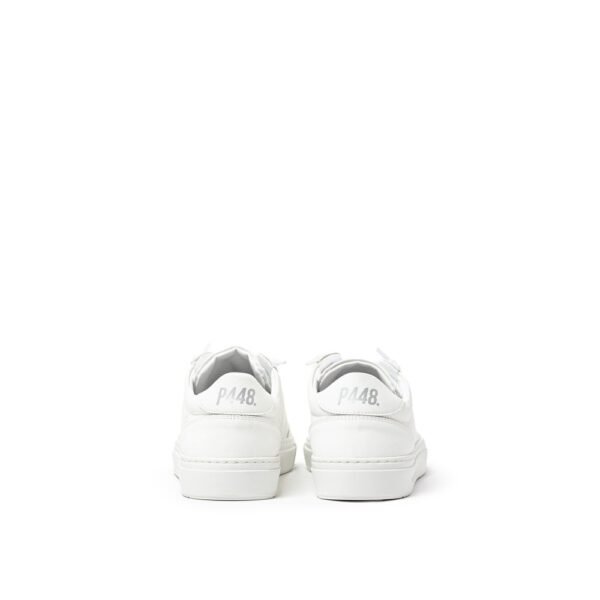 P448 White Leather Sneaker - Image 3