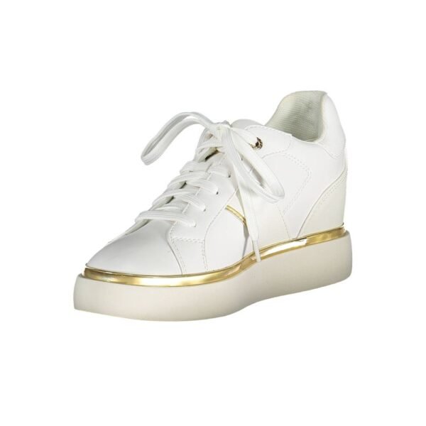 U.S. POLO ASSN. White Polyester Women Sneaker - Image 3