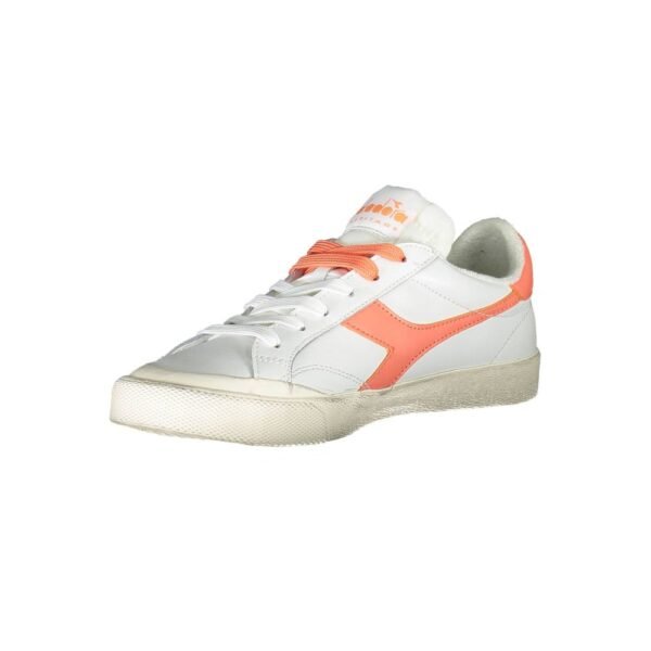 Diadora White Leather Women Sneaker - Image 3