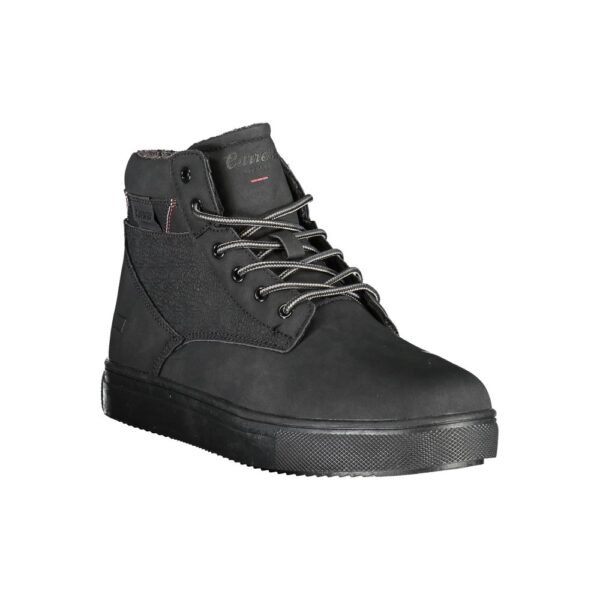 Carrera Chic Black Lace-up Boots with Contrast Details - Image 2
