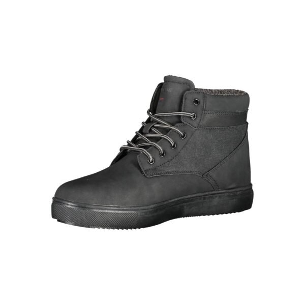 Carrera Chic Black Lace-up Boots with Contrast Details - Image 3