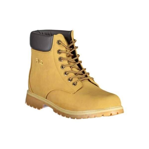 Fila Vibrant Yellow Contrast Lace-up Boots - Image 2