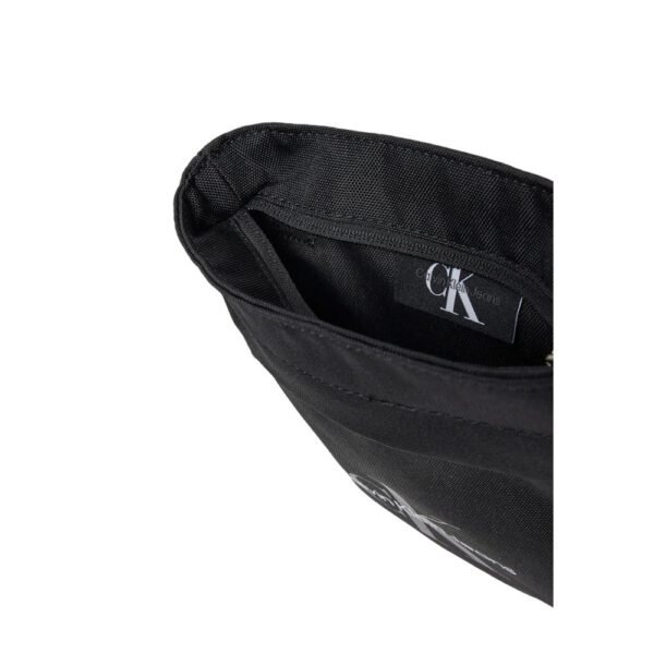 Calvin Klein Jeans Black Recycled Polyester Messenger Bag - Image 4