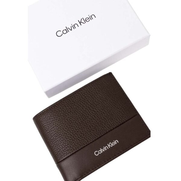 Calvin Klein Brown Leather Wallet - Image 4