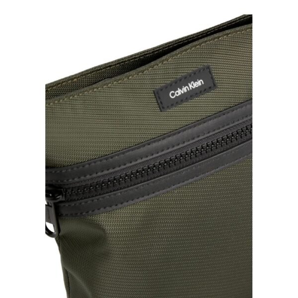 Calvin Klein Green Recycled Polyester Messenger Bag - Image 4