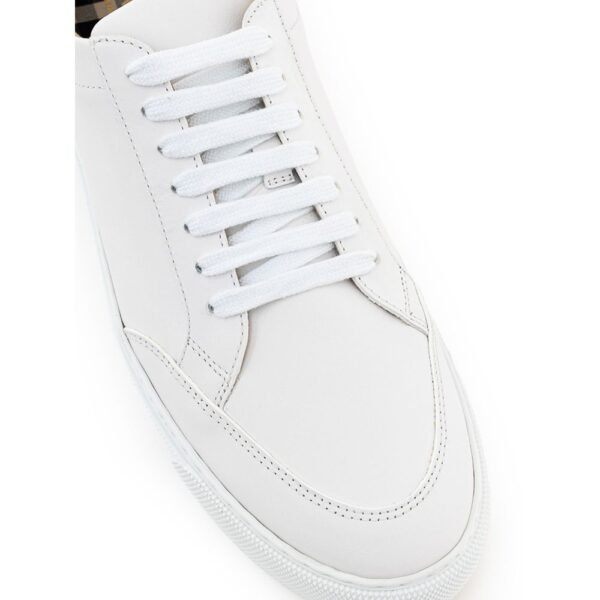 Burberry White Leather Sneaker - Image 5