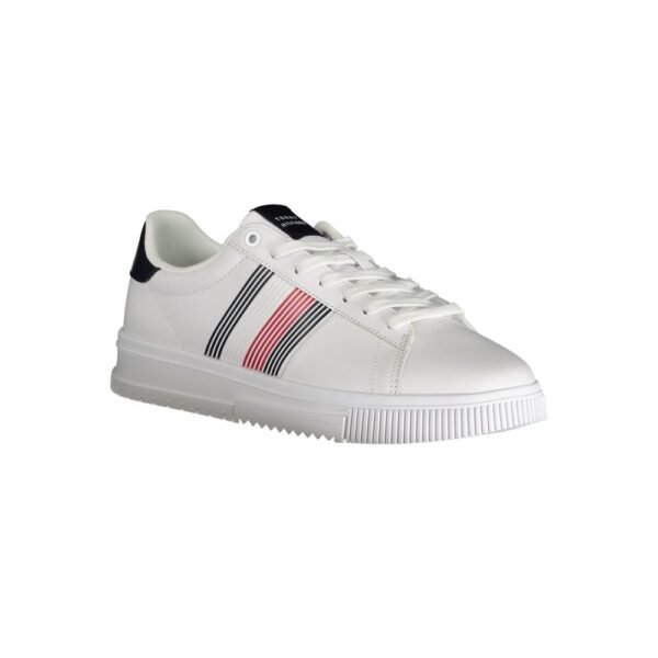Tommy Hilfiger White Polyester Sneaker - Image 2