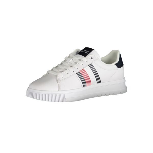 Tommy Hilfiger White Polyester Sneaker - Image 3