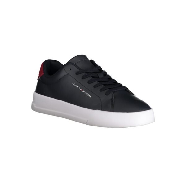 Tommy Hilfiger Blue Leather Men Sneaker - Image 2