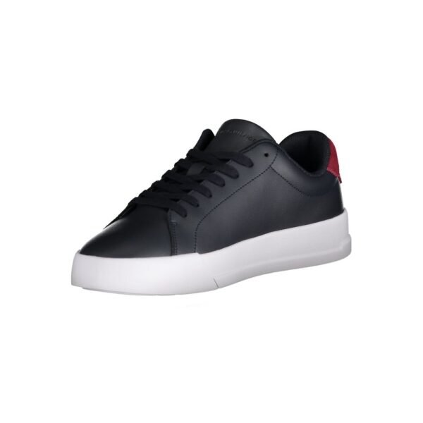 Tommy Hilfiger Blue Leather Men Sneaker - Image 3