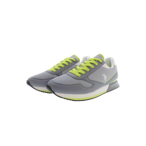 U.S. POLO ASSN. Gray Polyester Men Sneaker - Image 2