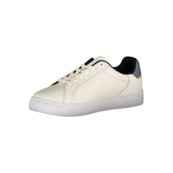 Tommy Hilfiger Beige Leather Women Sneaker - Image 3