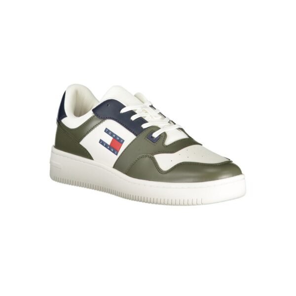 Tommy Hilfiger Green Leather Men Sneaker - Image 2