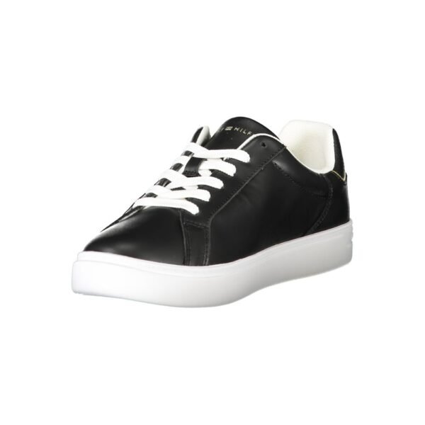 Tommy Hilfiger Black Leather Women Sneaker - Image 3