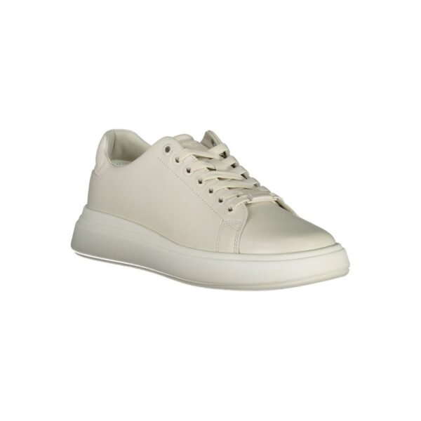 Calvin Klein Beige Leather Women Sneaker - Image 2