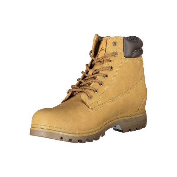 Carrera Vibrant Yellow Lace-Up Fashion Boots - Image 3