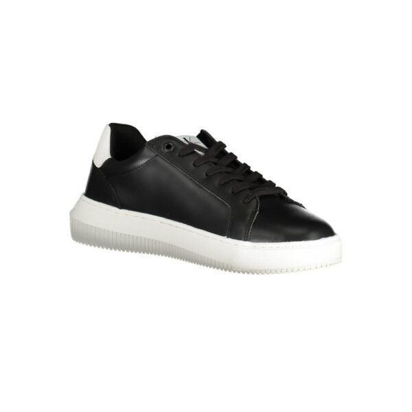 Calvin Klein Sleek Black Lace-Up Sports Sneakers - Image 2