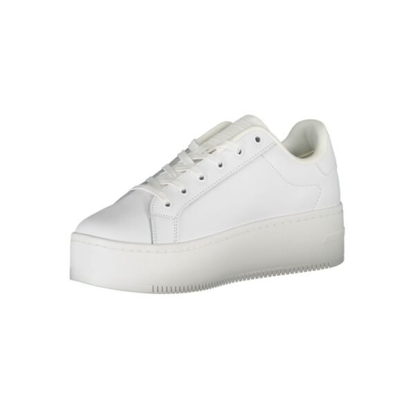 Tommy Hilfiger White Polyester Sneaker - Image 3
