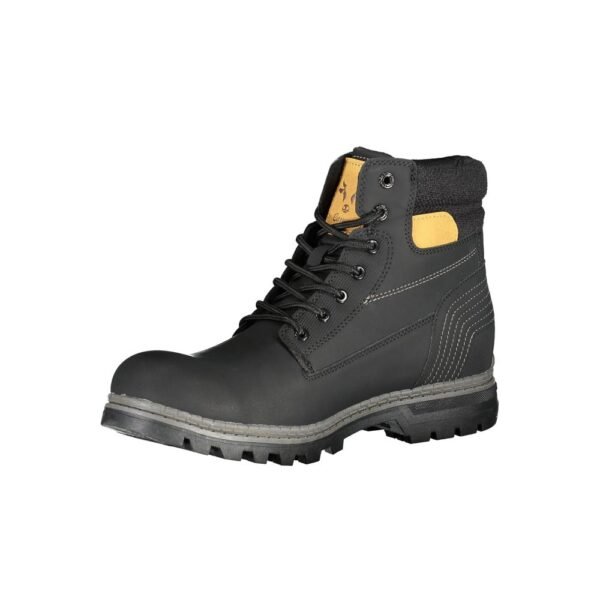 Carrera Sleek Black Laced Boots with Contrast Accents - Image 3