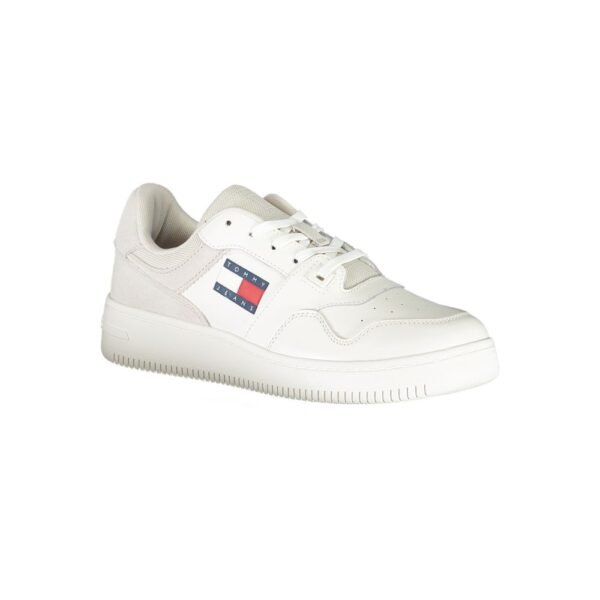 Tommy Hilfiger White Polyester Sneaker - Image 2