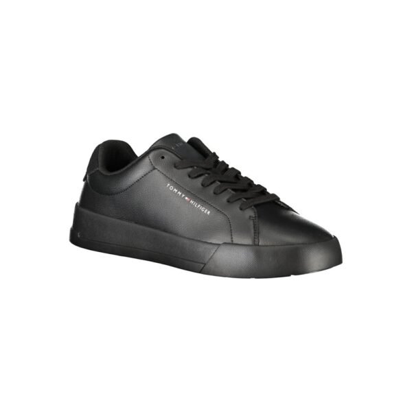 Tommy Hilfiger Black Leather Men Sneaker - Image 2