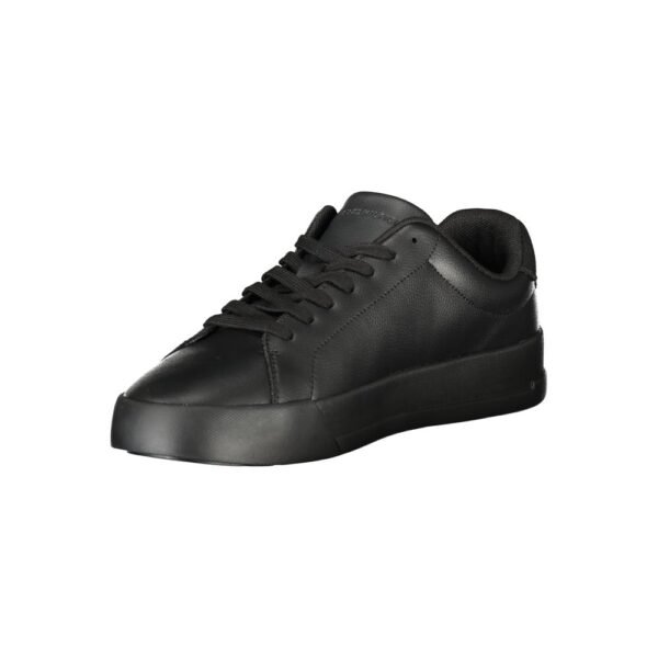 Tommy Hilfiger Black Leather Men Sneaker - Image 3