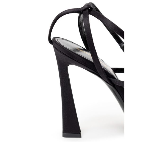 Saint Laurent Black Leather E Raso Sandal - Image 5