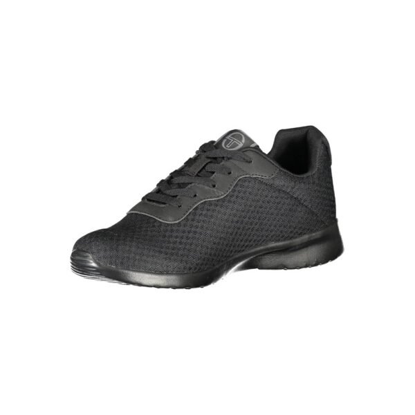 Sergio Tacchini Sleek Black Sneakers with Embroidered Detail - Image 3